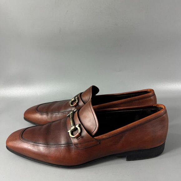 Salvatore Ferragamo Brown Leather Loafers main image 5